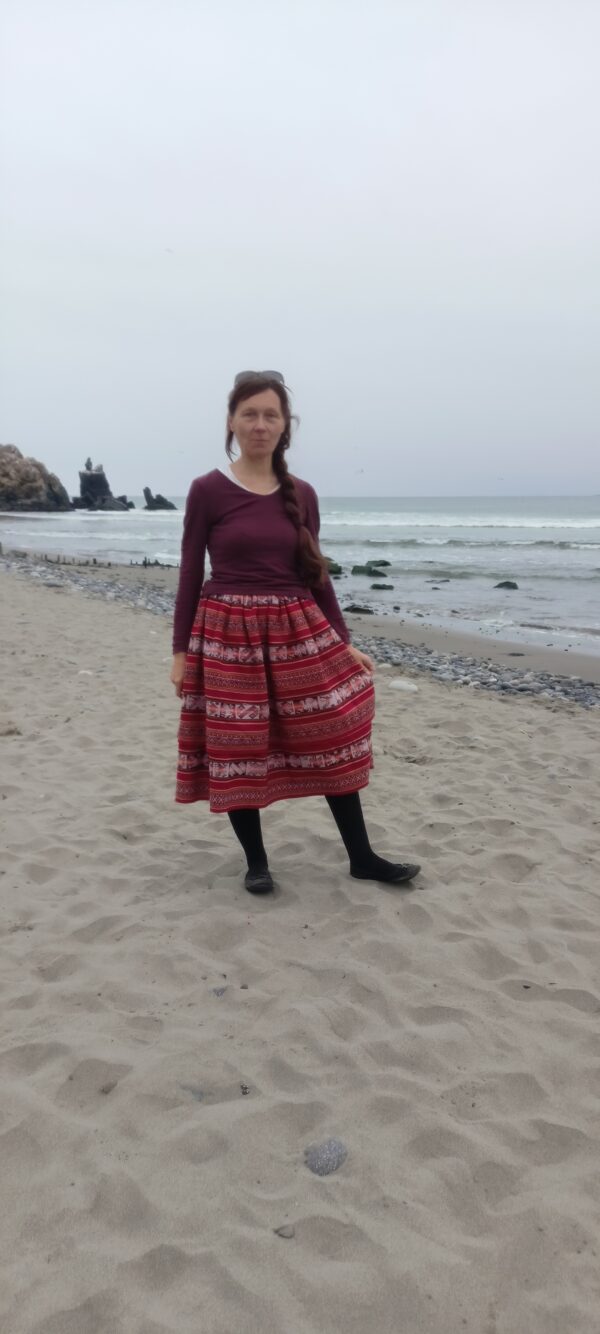Spódnia czerwona/ Red skirt - Image 3