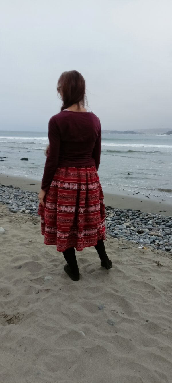 Spódnia czerwona/ Red skirt - Image 4