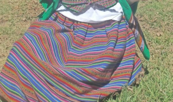 Spódnica czerwono-niebieska/ Red-blue skirt - Image 4